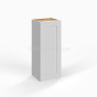 Shaker White - Wall Cabinet - 09"W x 36"H x 12"D - Single Door - 2 Shelves