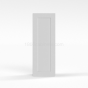 Shaker White - Wall Cabinet - 09"W x 42"H x 12"D - Single Door - 3 Shelves