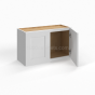 Shaker White - Wall Cabinet - 24"W x 18"H x 12"D - Double Doors