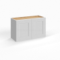 Shaker White - Wall Cabinet - 24"W x 18"H x 12"D - Double Doors