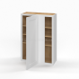Shaker White - Wall Blind Corner Cabinet - 24"W x 42"H x 12"D - Single Door - 3 Shelves