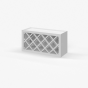 Shaker White - Wall Wine Rack Cabinet - 30"W x 15"H x 12"D