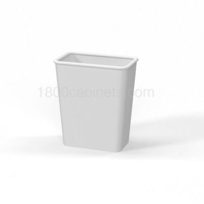 35 QT silver waste bin