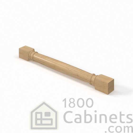 Slim White Oak - Classic Decorative Leg - 3"W x 34 1/2"H x 3"D