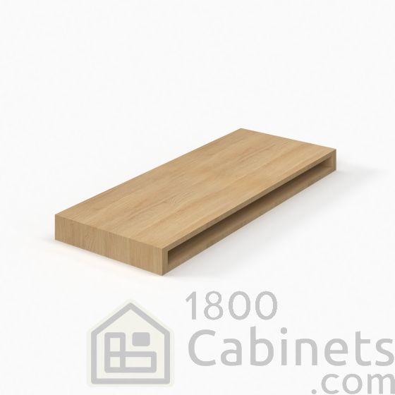 Slim White Oak - Floating Shelf - 30"W x 2-1/16"H x 12"D