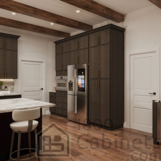 Slim Amber Oak - Light Rail Moulding - 96"W x 1 9/16"H x 2 1/4"D