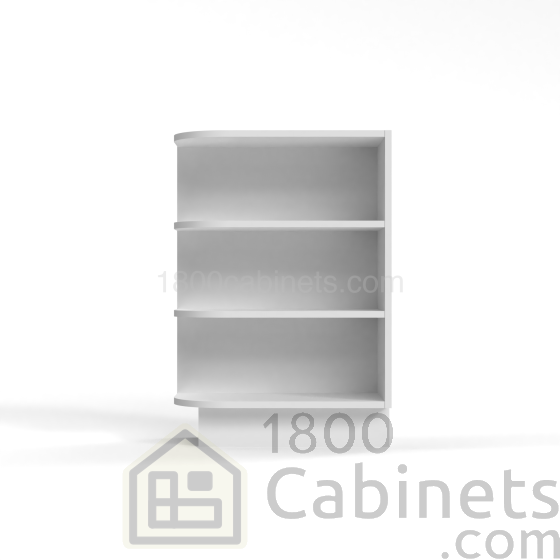 Shaker White - Base End Shelf Cabinet - 12"W x 34-1/2"H x 24"D
