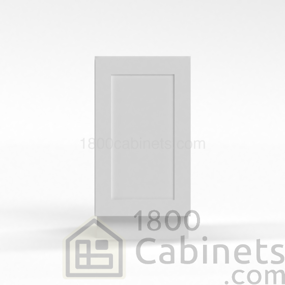 Shaker White - Base Cabinet - Full Height Door - 12"W x 34-1/2"H x 24"D - Single Door, 1 Shelf