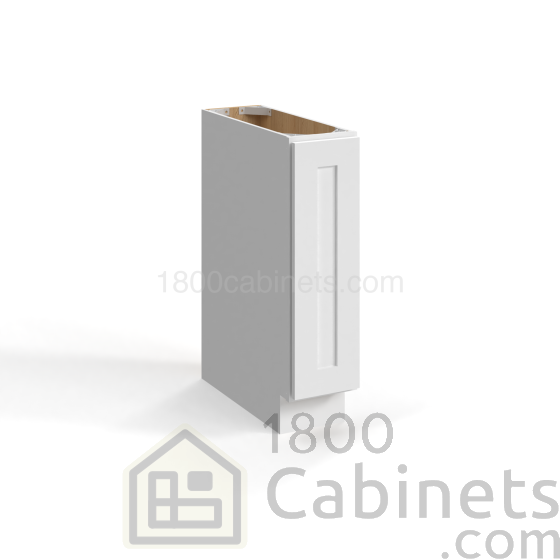 Shaker White - Base Cabinet - 9"W x 34-1/2"H x 24"D - Single Door