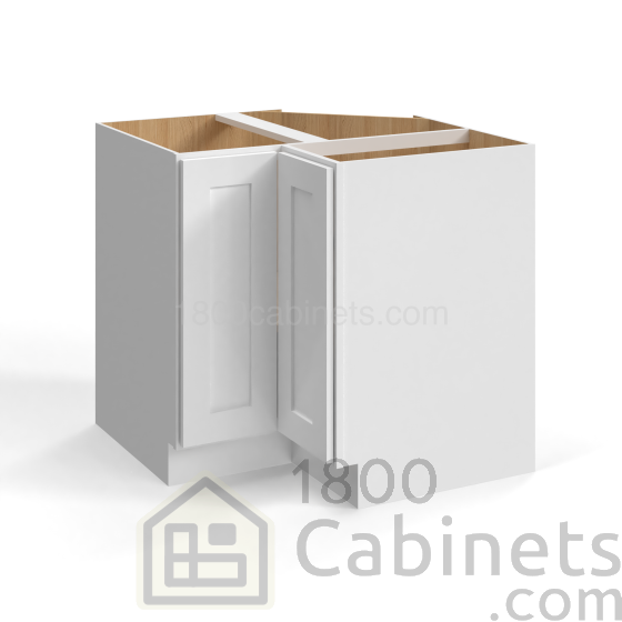 Shaker White - Easy Reach Base Cabinet - 36"W x 34-1/2"H - Single Door