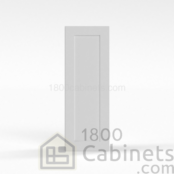 Shaker White - Wall Cabinet - 09"W x 42"H x 12"D - Single Door - 3 Shelves