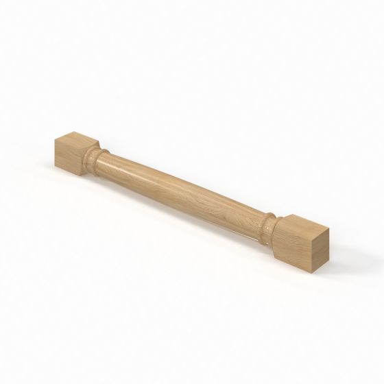 Slim White Oak - Classic Decorative Leg - 3"W x 34 1/2"H x 3"D