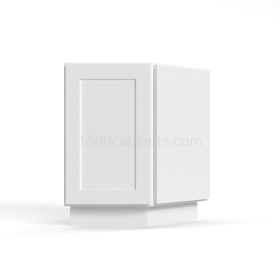 Shaker White - Base End Cabinet - 24"W x 34-1/2"H x 24"D - Double Doors