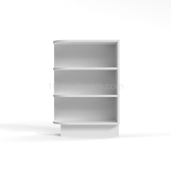 Shaker White - Base End Shelf Cabinet - 12"W x 34-1/2"H x 24"D