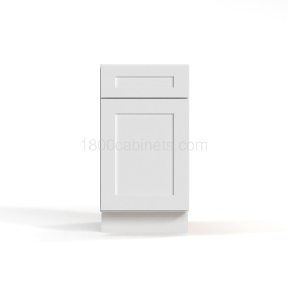 Shaker White - Two Drawer Base Cabinet - 18"W x 29-1/2"H x 21"D