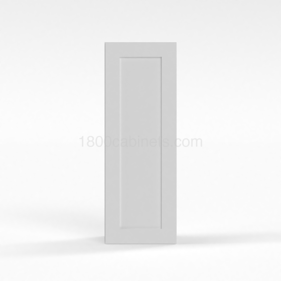 Shaker White - Wall Cabinet - 09"W x 42"H x 12"D - Single Door - 3 Shelves